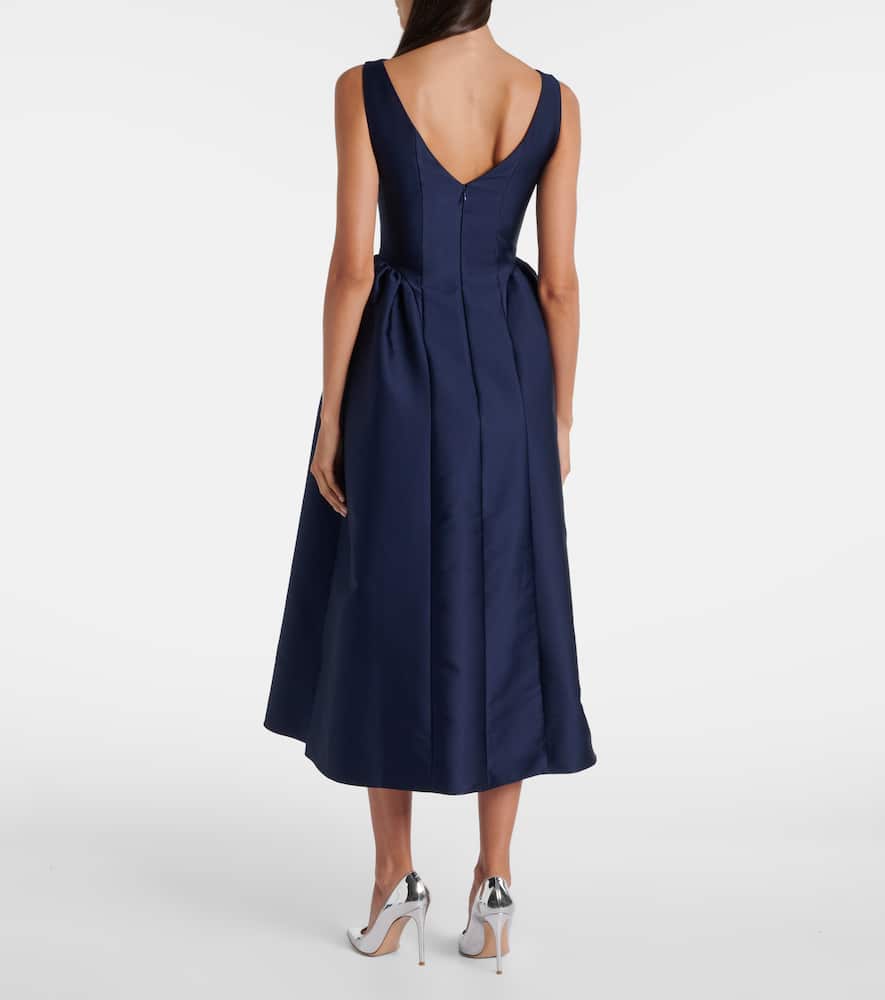Taffeta midi dress