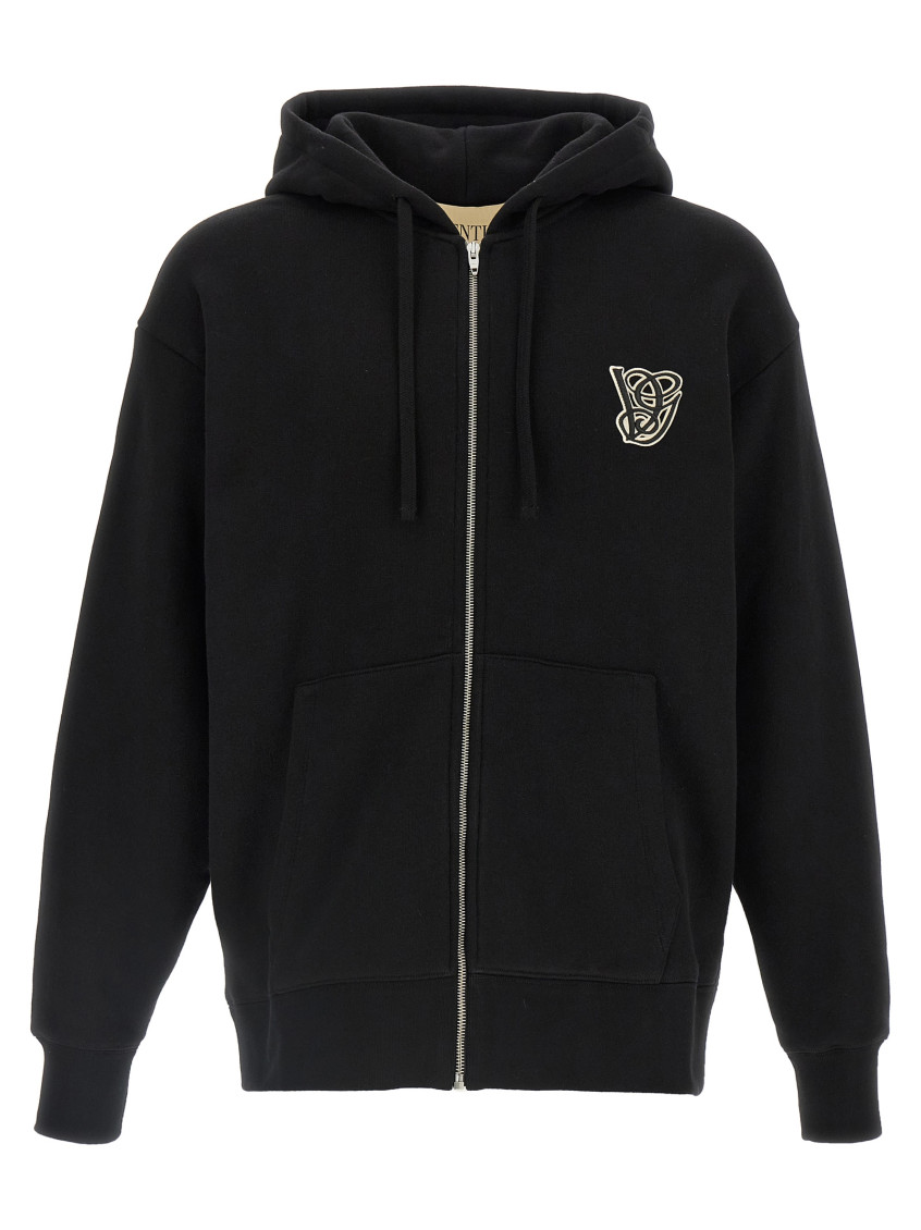 Hoodie Vg Patch Sweatshirt Black