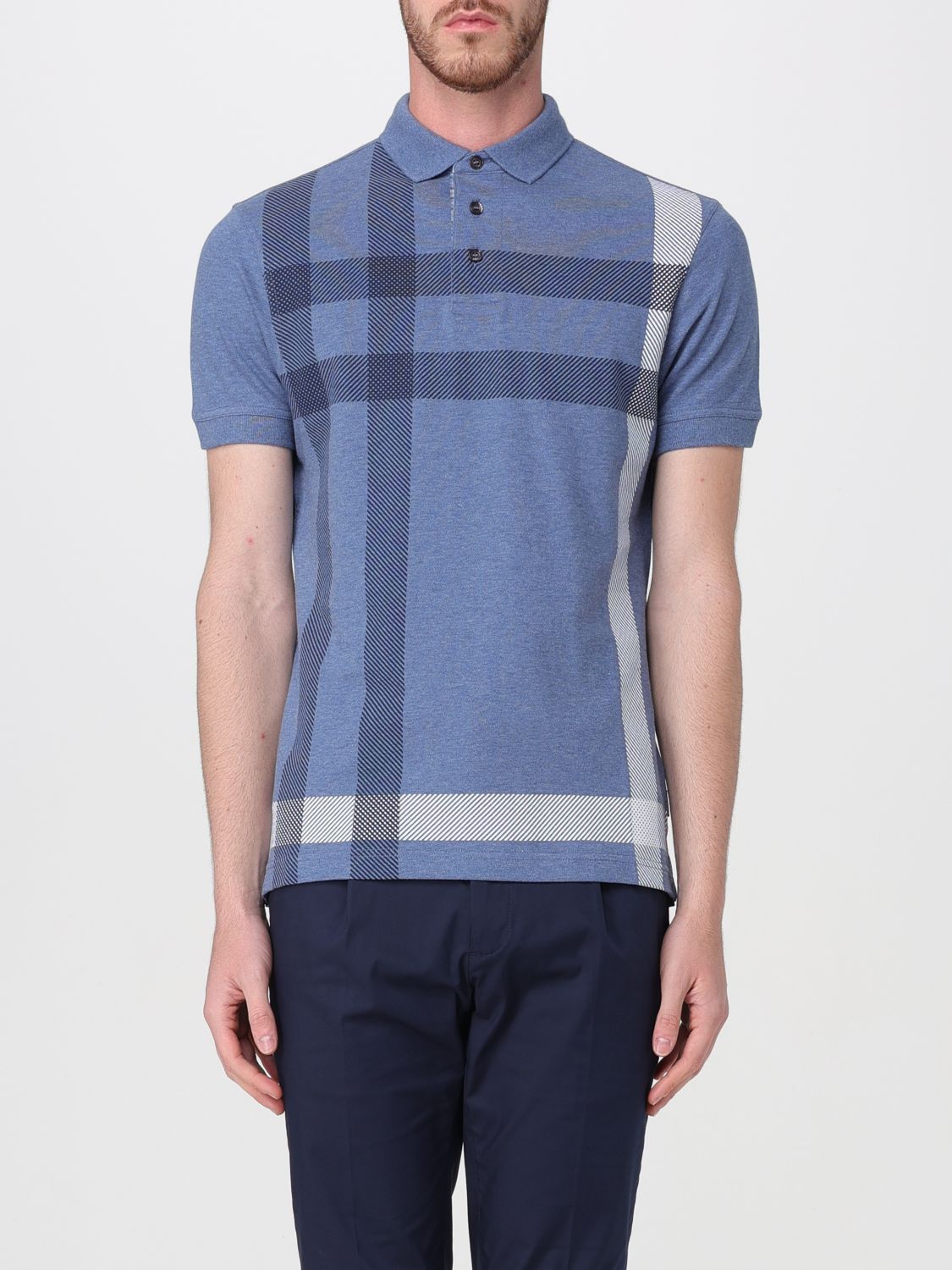 Polo Shirt Men color Blue