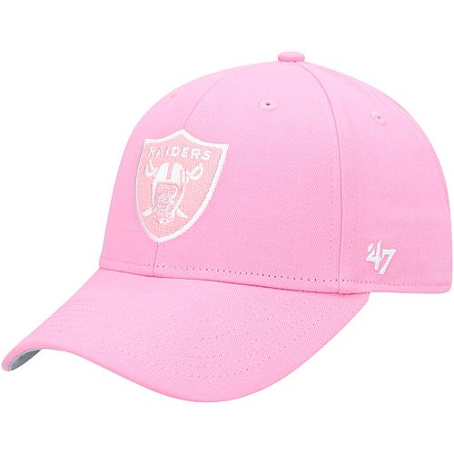 Girls Youth Pink Las Vegas Raiders Rose MVP Adjustable Hat