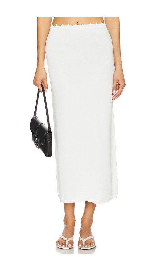 Amelie Teje Dalia Skirt in White.  XL. Also in M