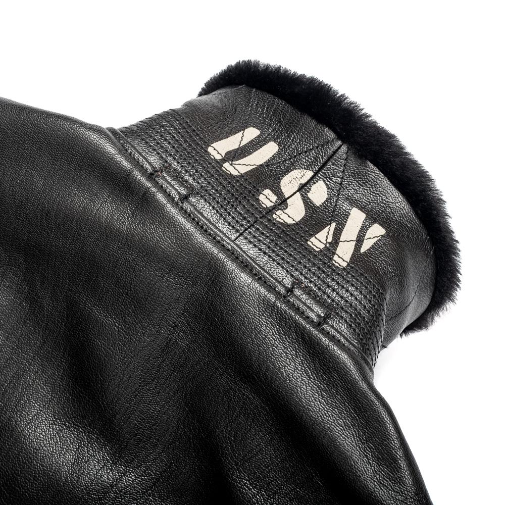 X William Gibson G-1 Leather Jacket Black