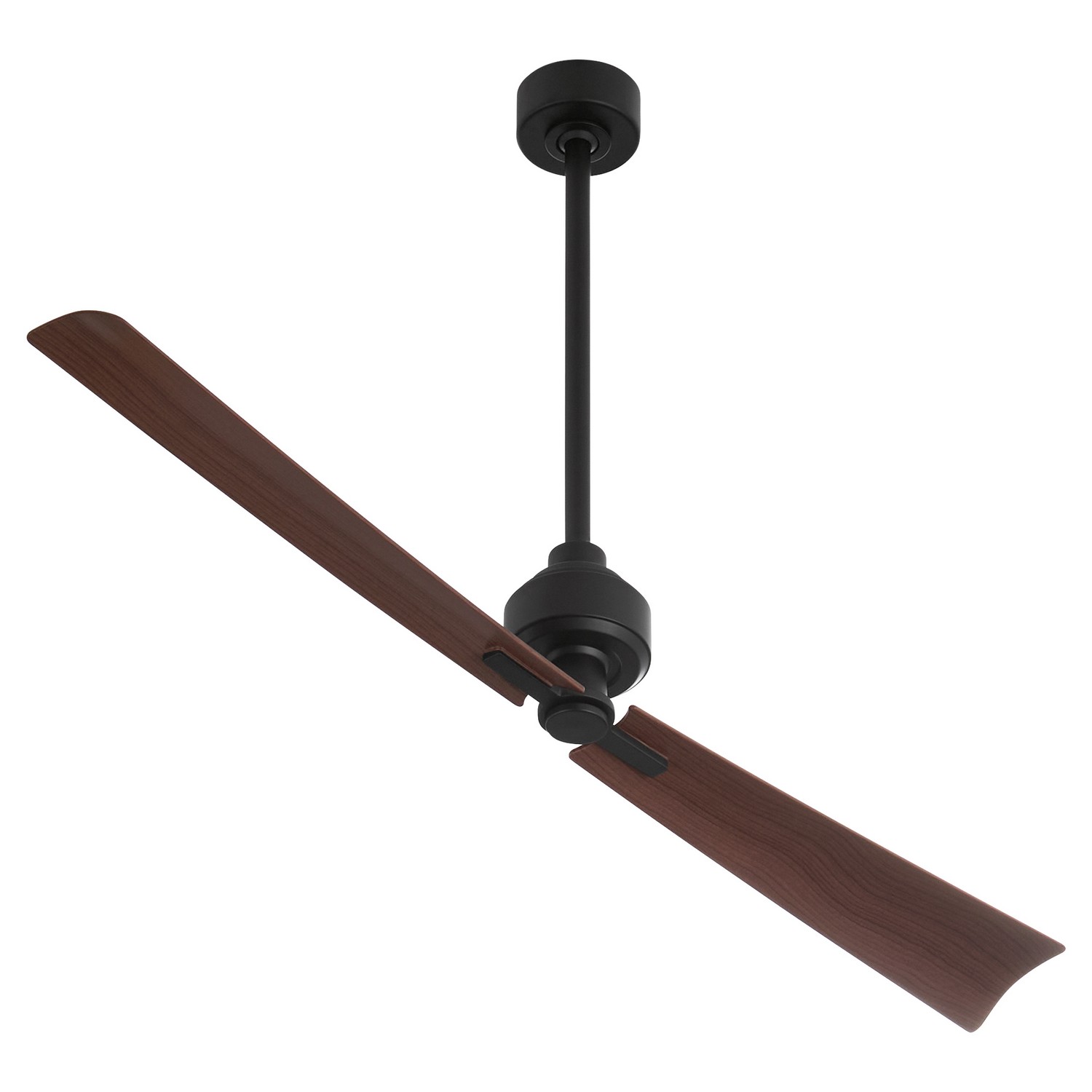 Matte Black 56" Patio Fan from the Twain Collection