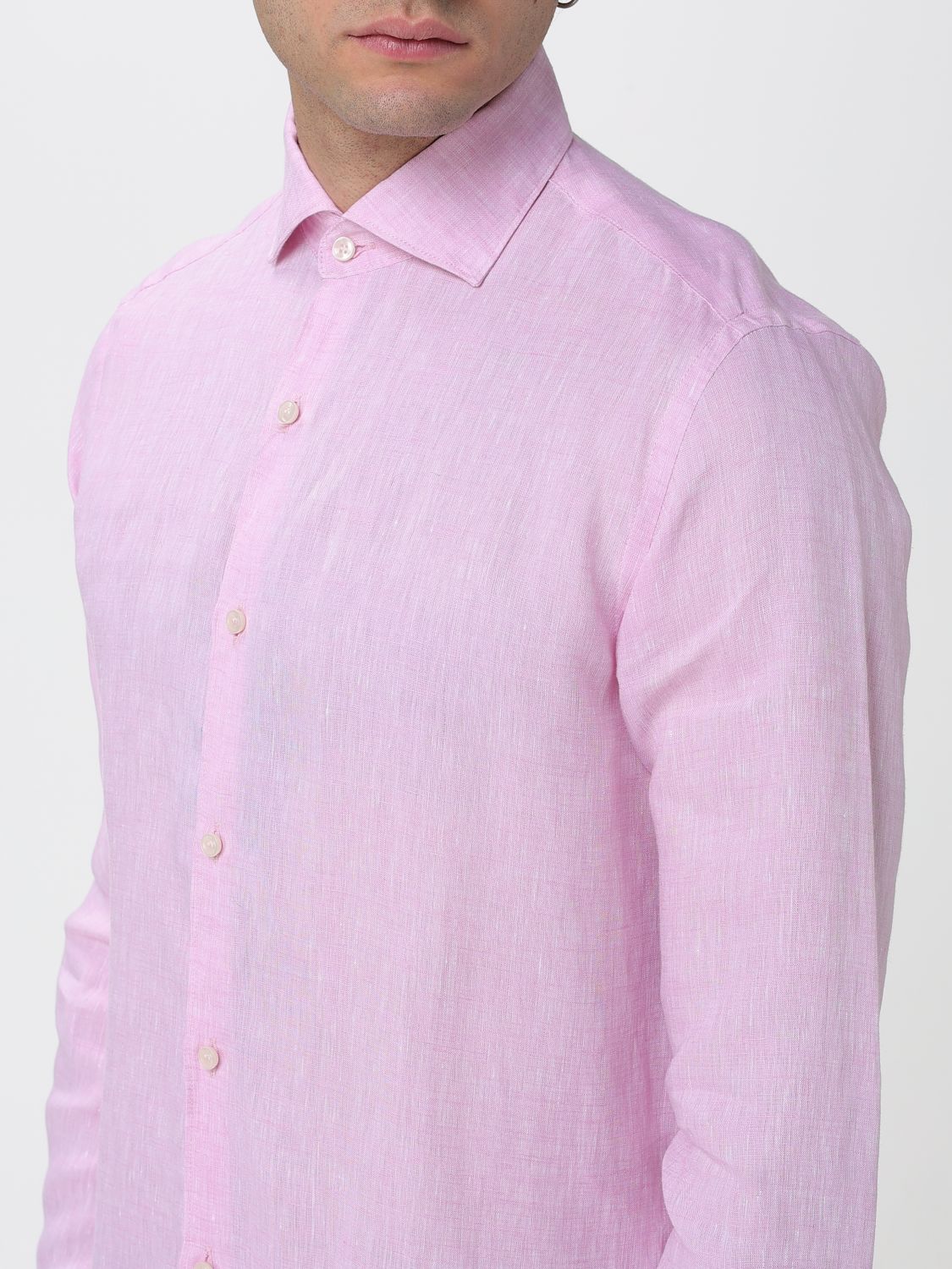 Shirt Men color Pink