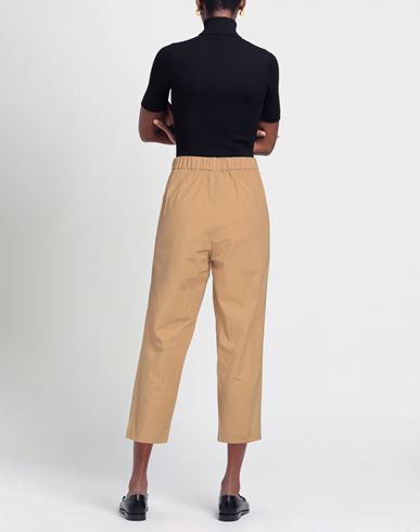 Woman Pants Camel Size 3 Cotton