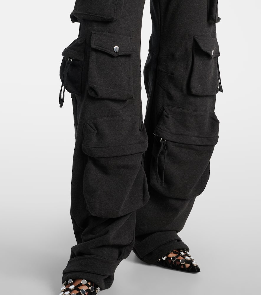 Cotton fleece cargo pants