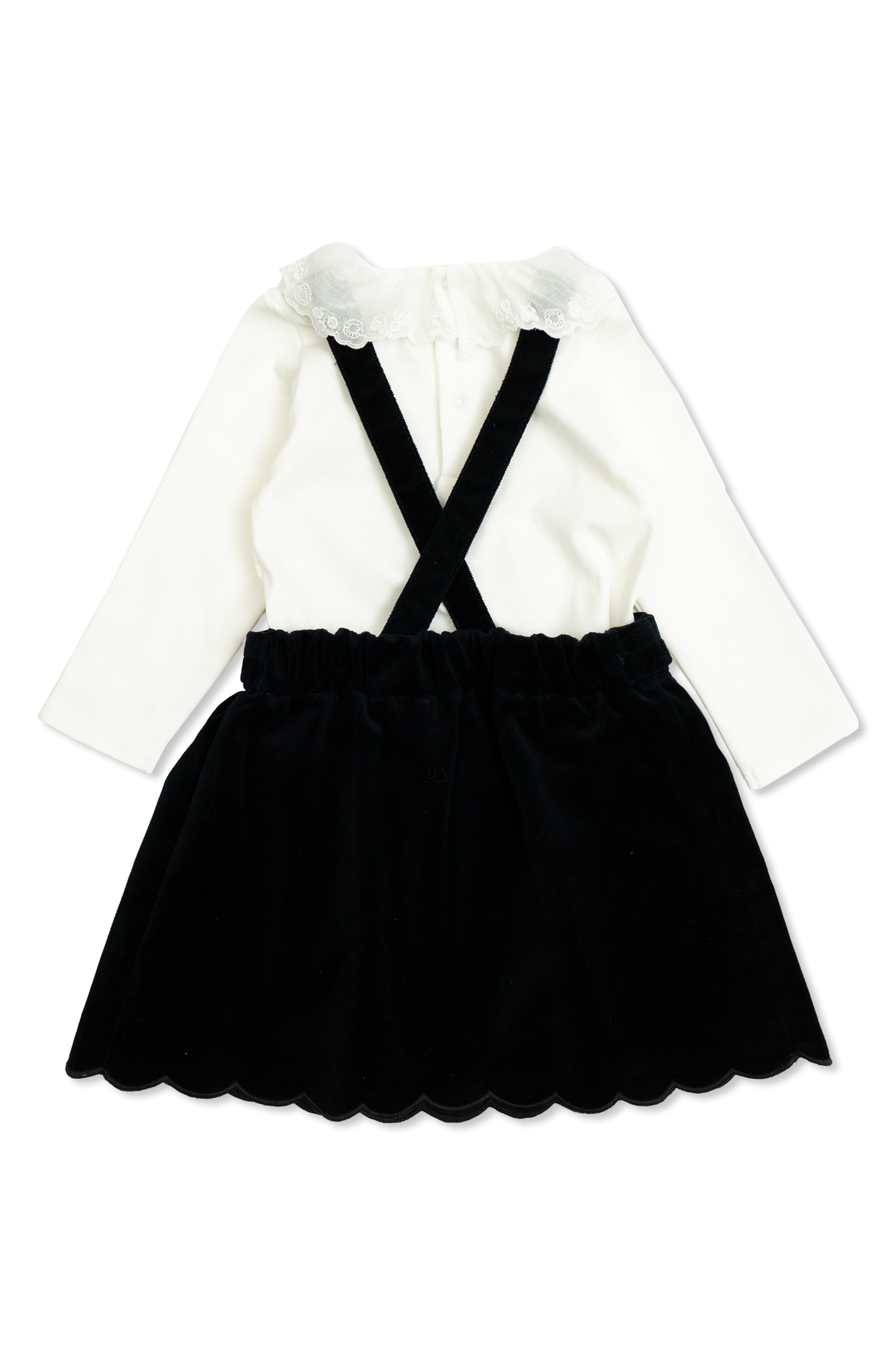 Velvet Dress With Top, Unisex, Navy Blue