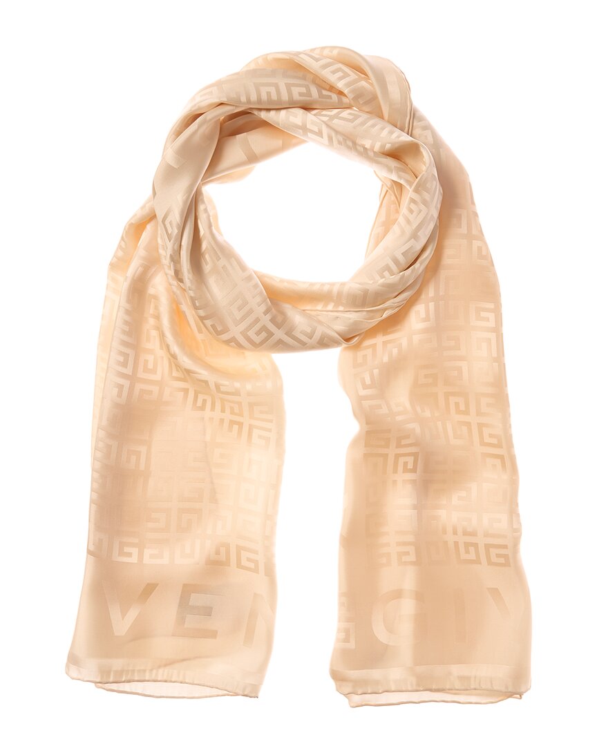 4G Logo Silk Scarf