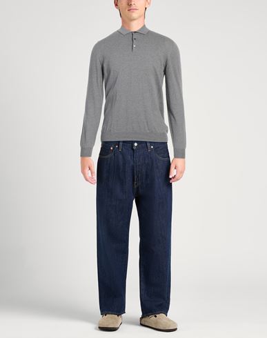 Man Sweater Grey Size 42 Cotton, Cashmere