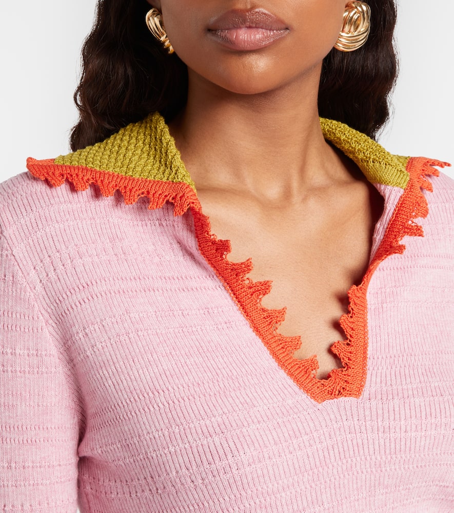 Picket cotton and wool sweater