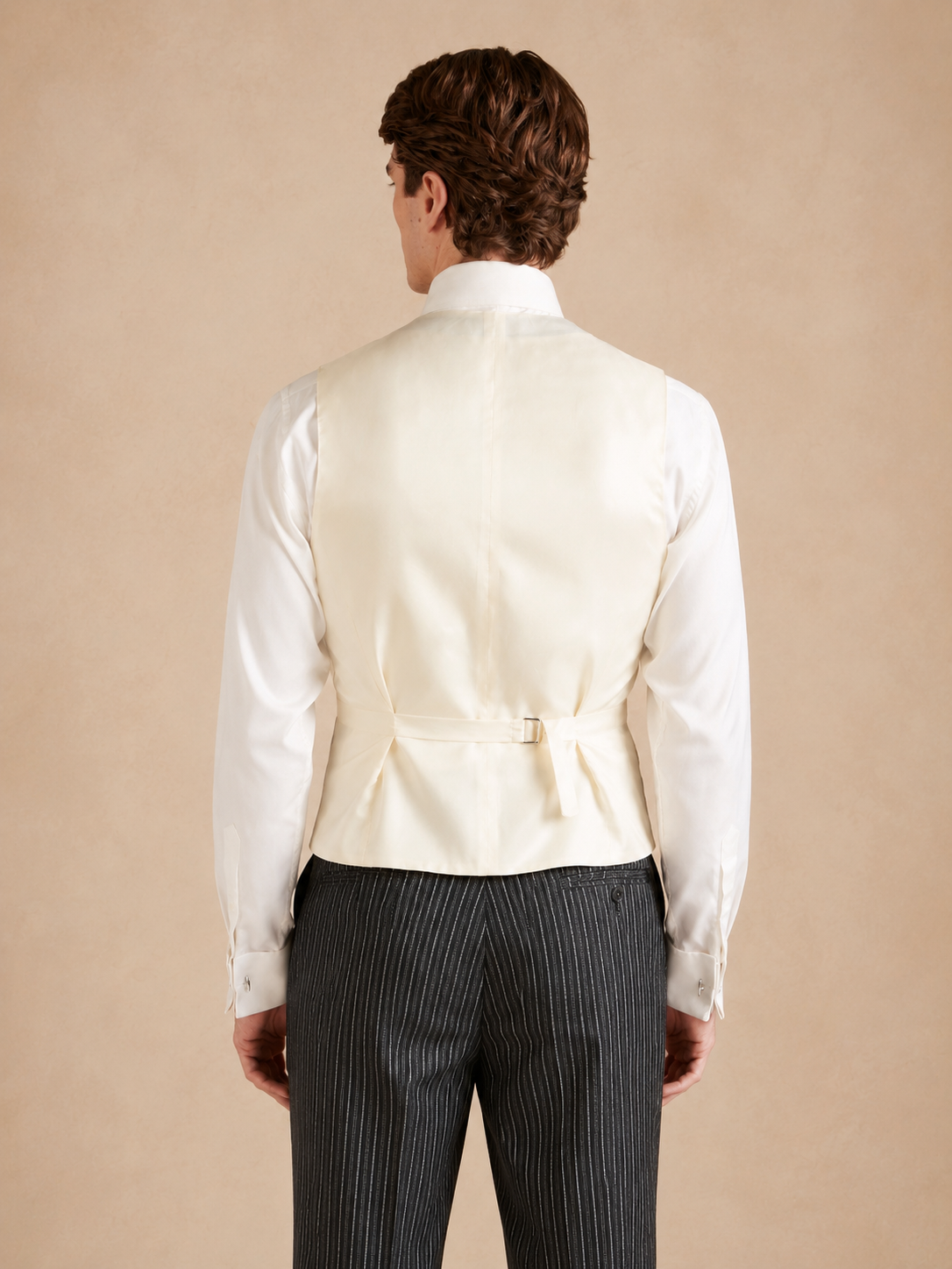 Double Breasted Linen Waistcoat - Yellow