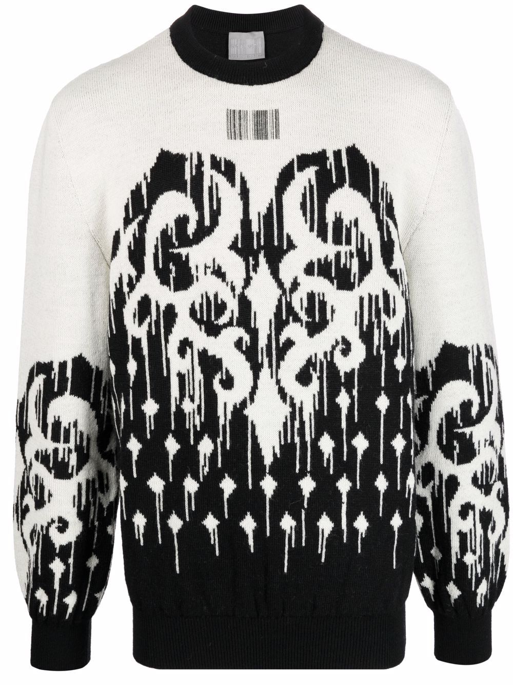 Drip-print jumper - Black