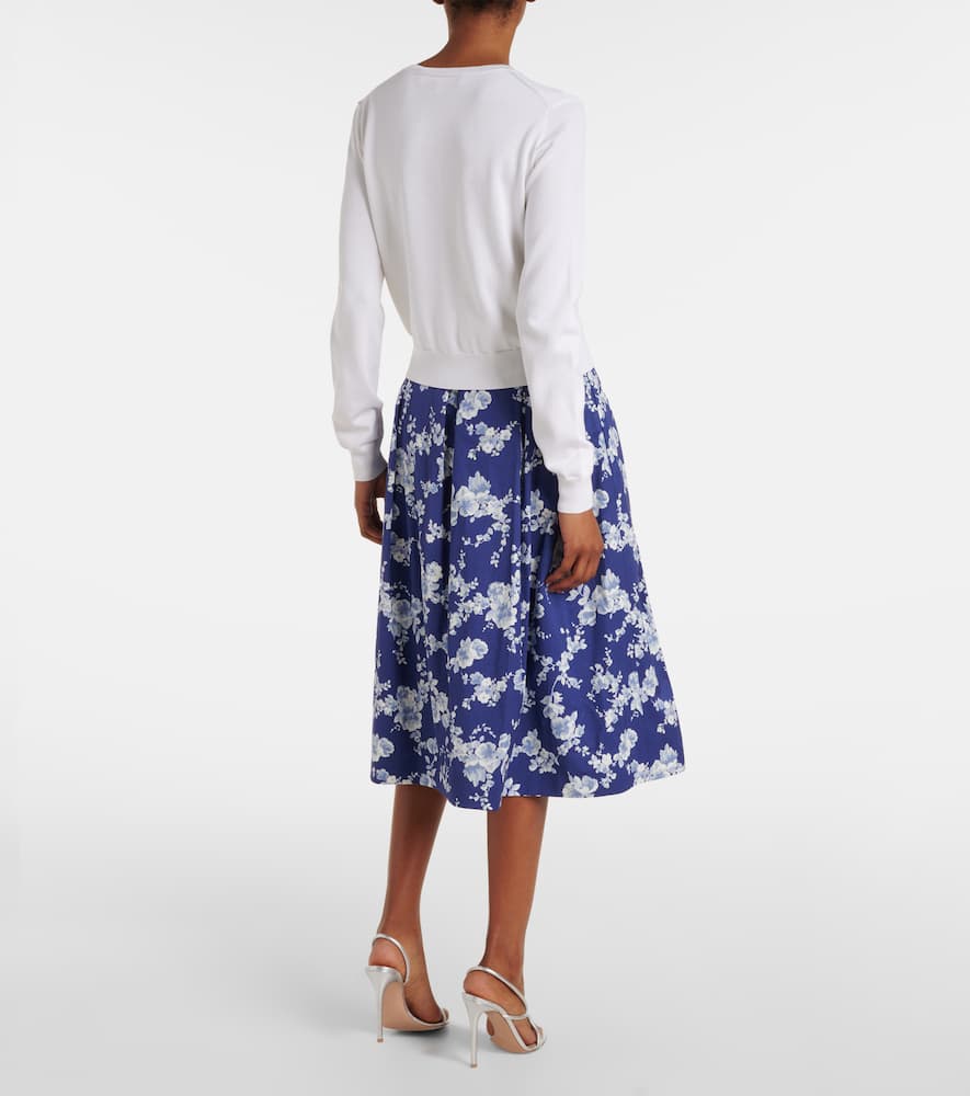 Silk and cotton cardigan