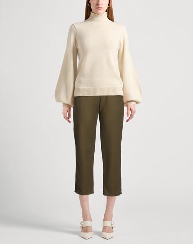 Woman Pants Khaki Size 10 Virgin Wool