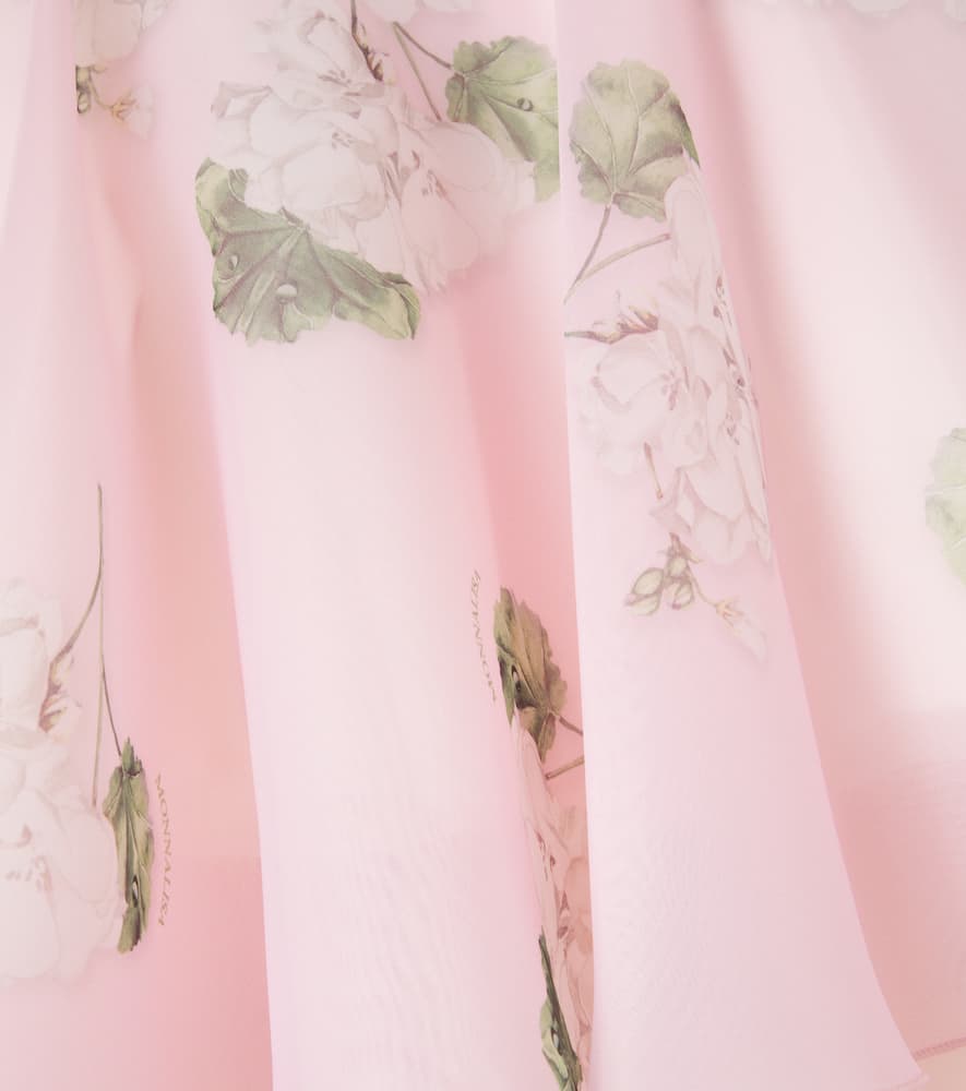 Floral organza skirt