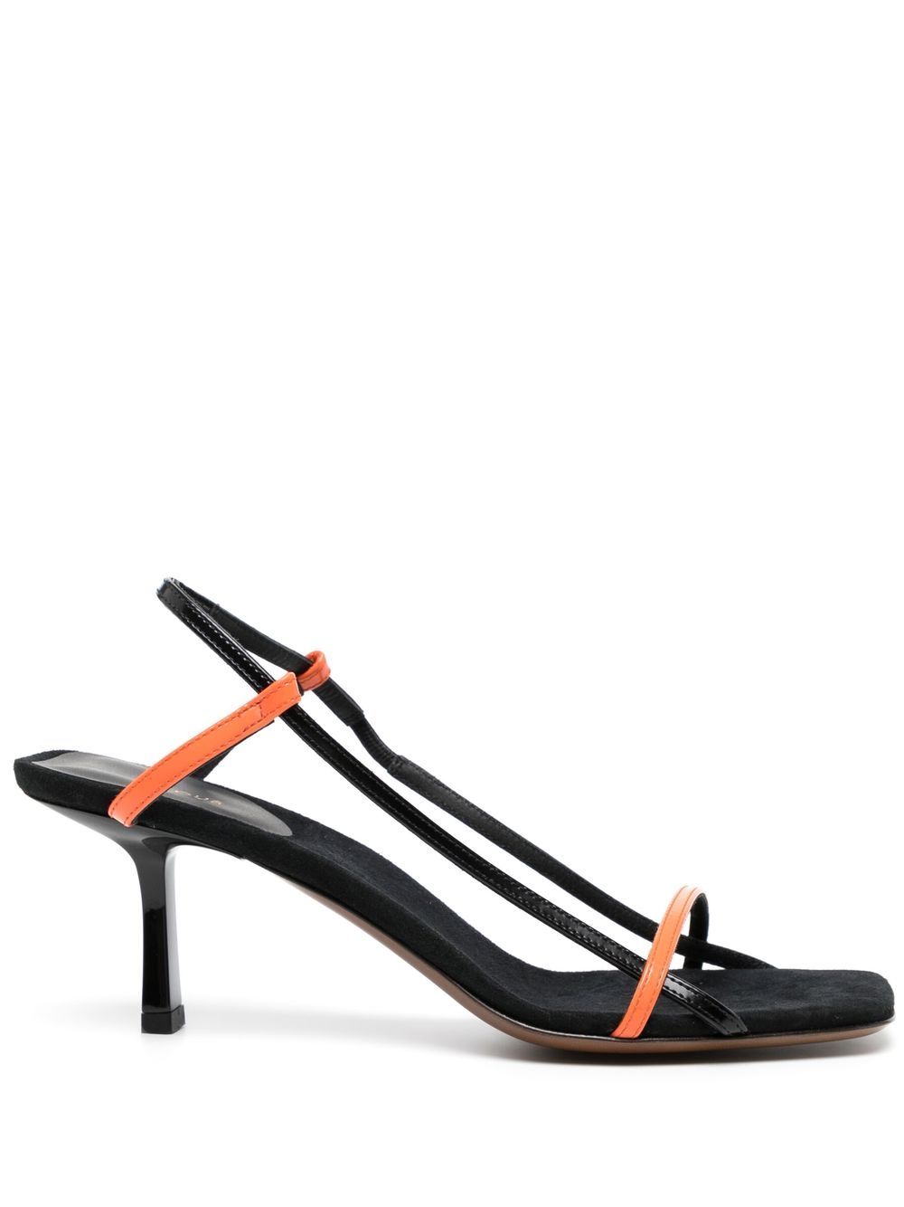 Merga 65mm heel sandals - Black