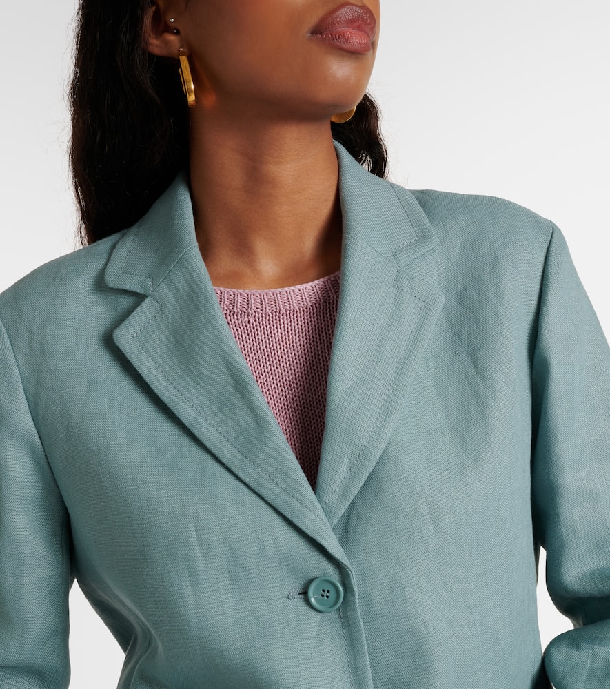 Socrates single-breasted linen blazer