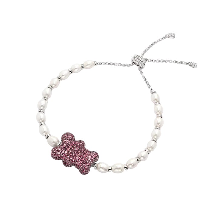 Yummy Bear Adjustable Pearl Bracelet