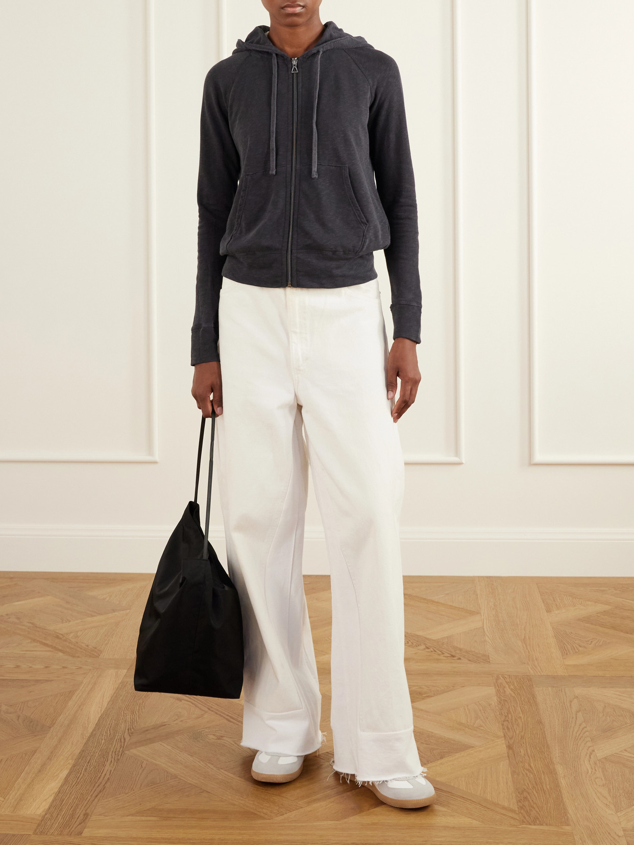 French Cotton-terry Hoodie - Unknown