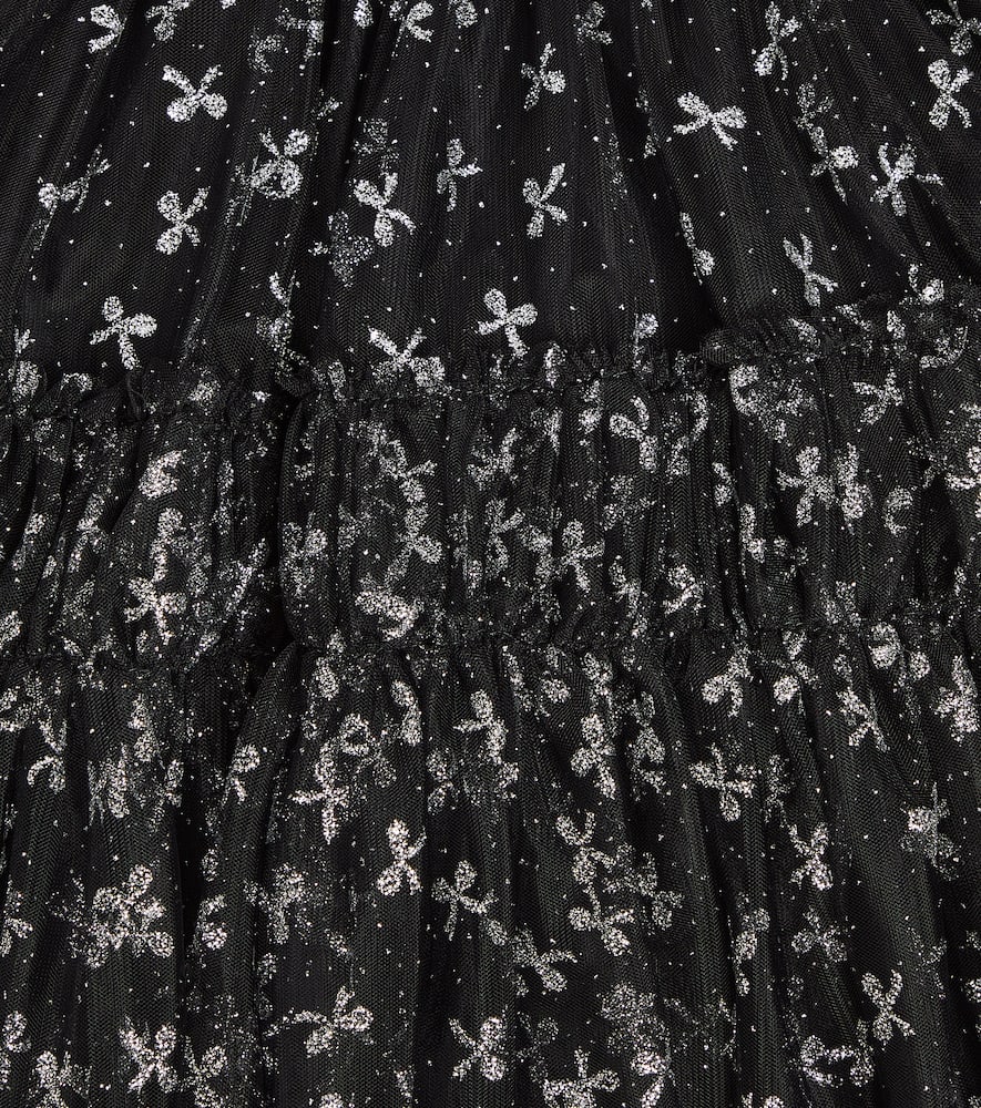 Monnalisa Ruffled tulle dress