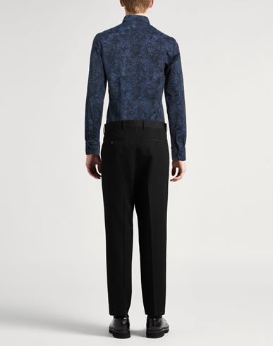Man Shirt Midnight blue Size 15 Nylon, Elastane