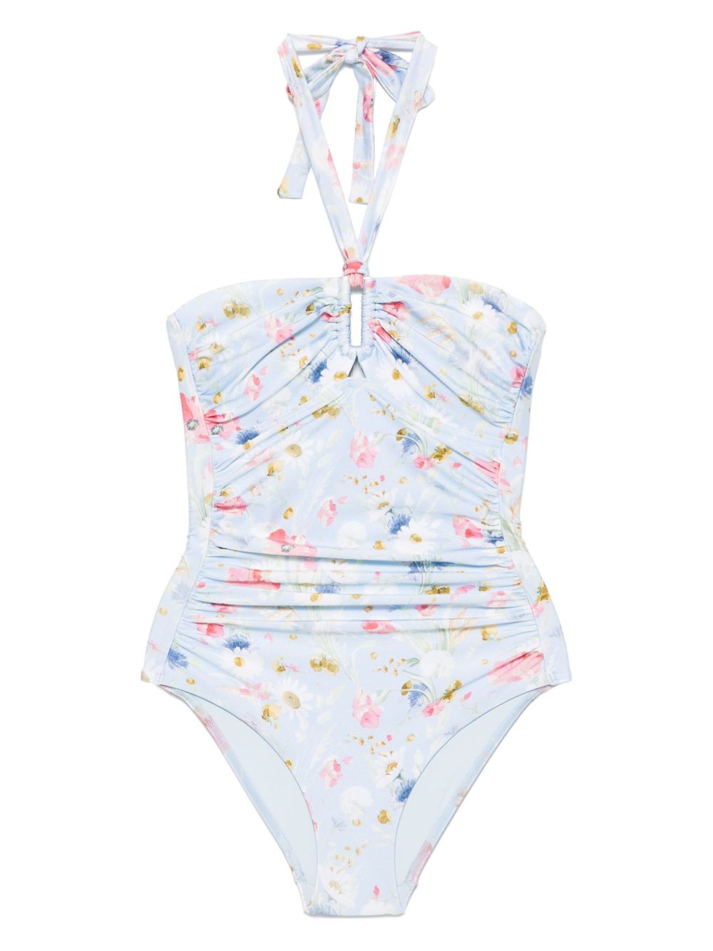 ZIMMERMANN Lucky Wide Link swimsuit - Blue