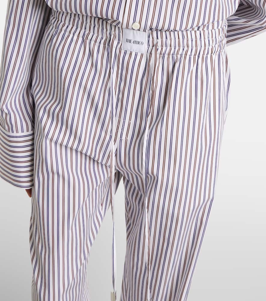 Striped cotton sweatpants