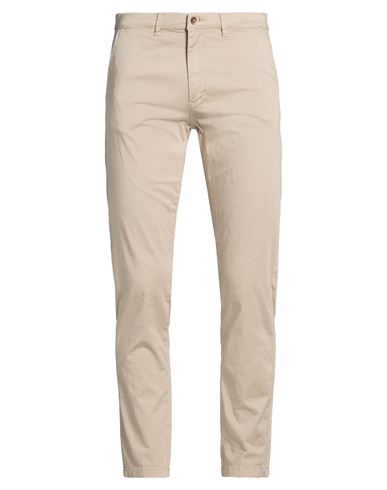 Man Pants Beige Size 36 Cotton, Elastane