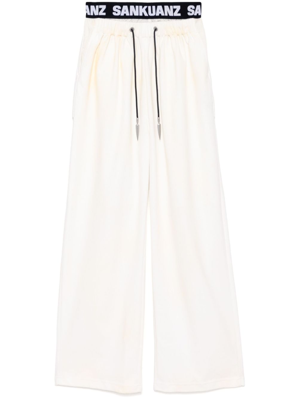 Faded track pants - White