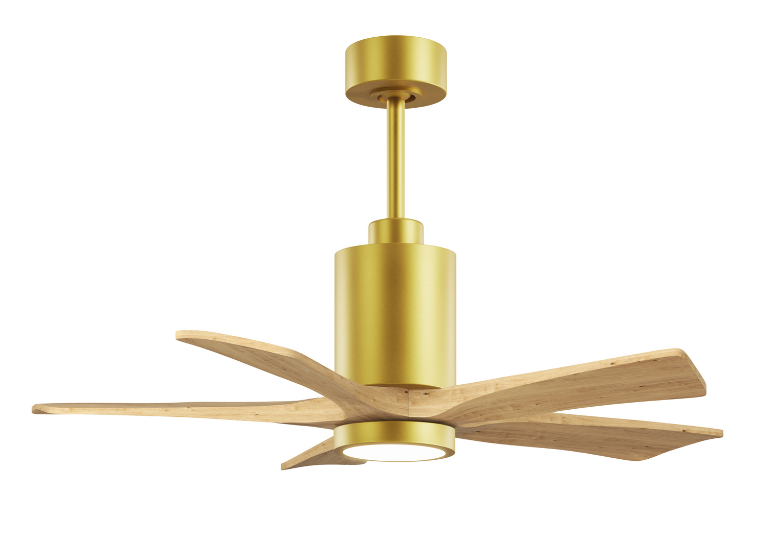 Brushed Brass 42" Ceiling Fan from the Patricia-5 Collection