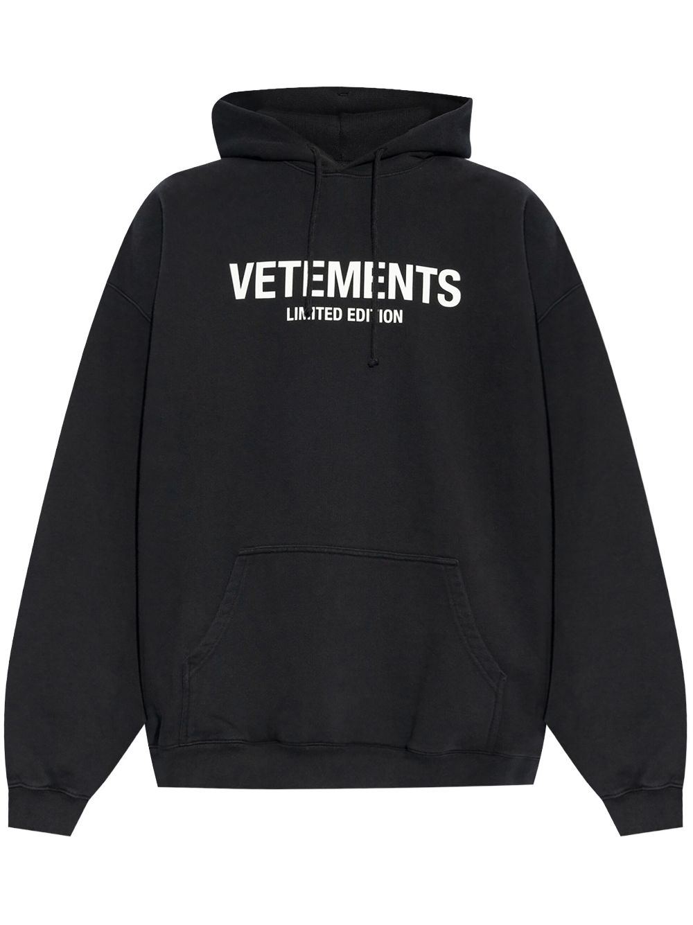 Logo-print hoodie - Black