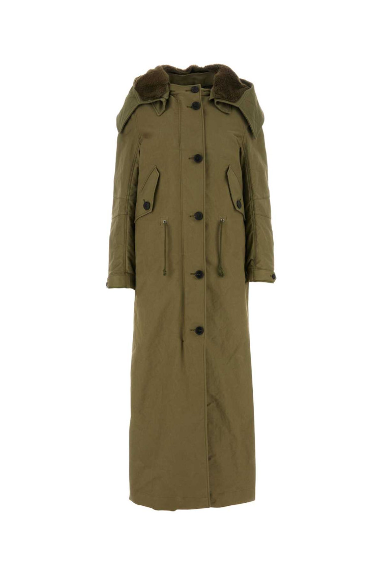 Army Green Nylon Parka