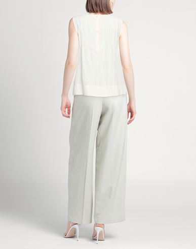 Woman Top Cream Size 2 Linen, Viscose, Modal