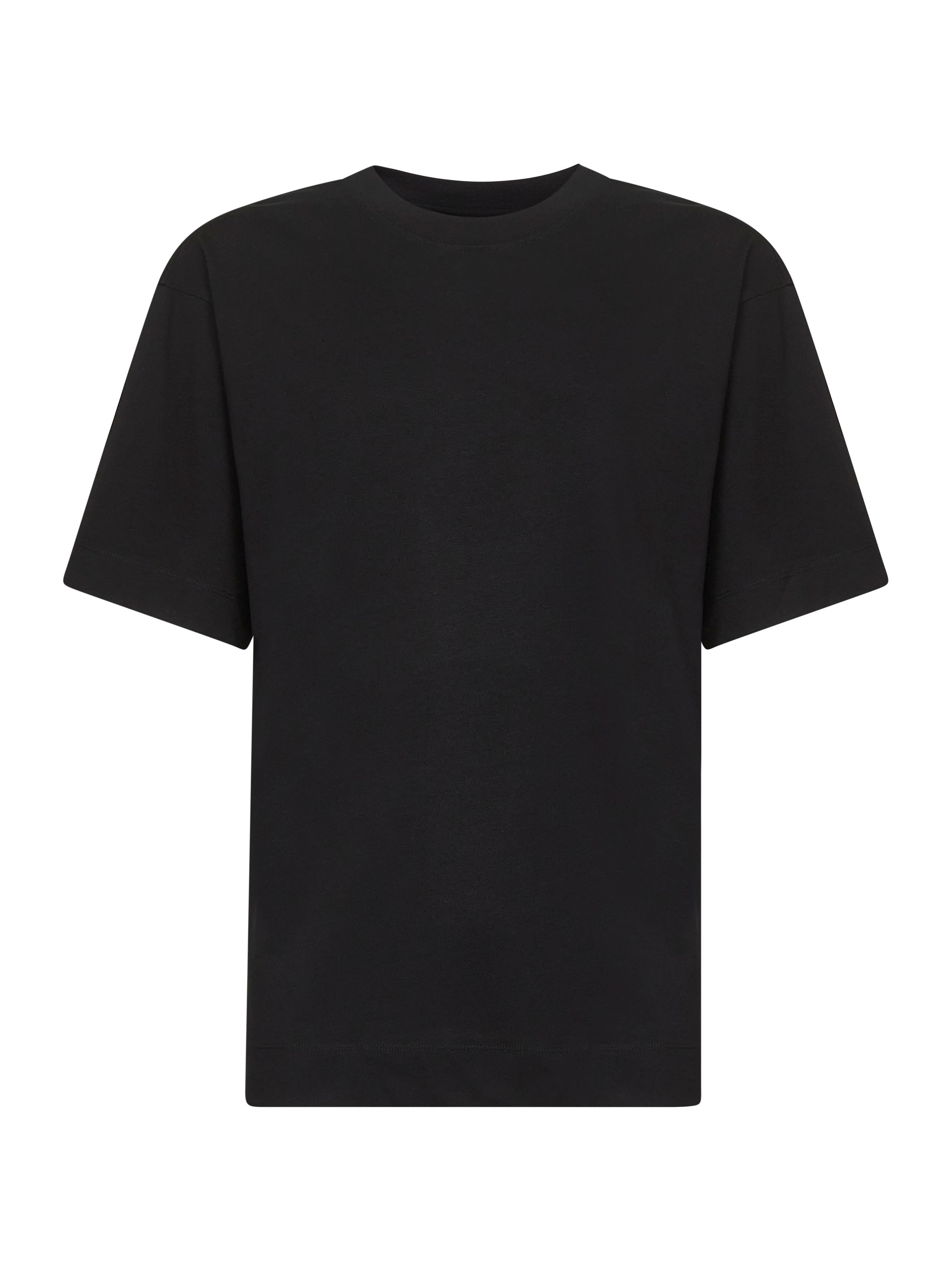 Cotton Jersey Oversized T-Shirt — Black