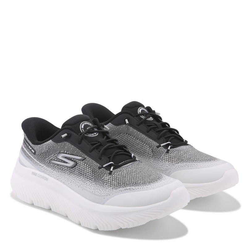 Men's Slip-Ins Go Walk Max Cushioning Hyper Burst Sneakers (White/Black)