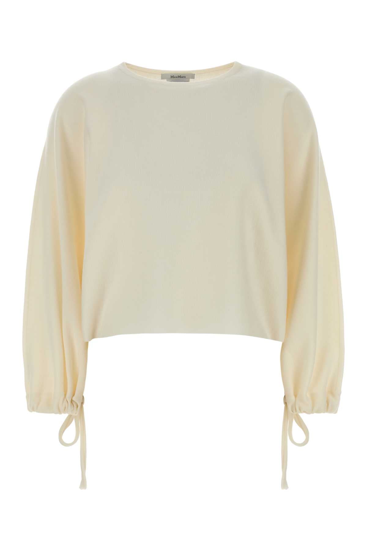 Virgin Wool Sweater — White