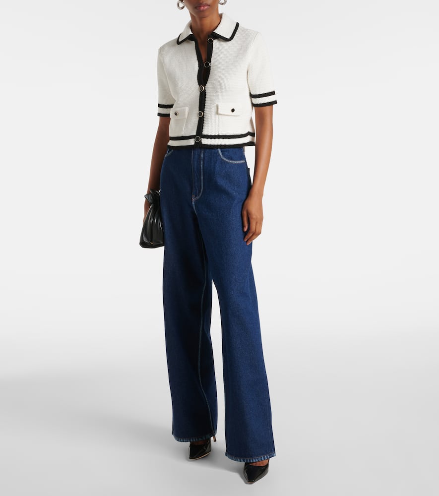 High-rise wide-leg jeans