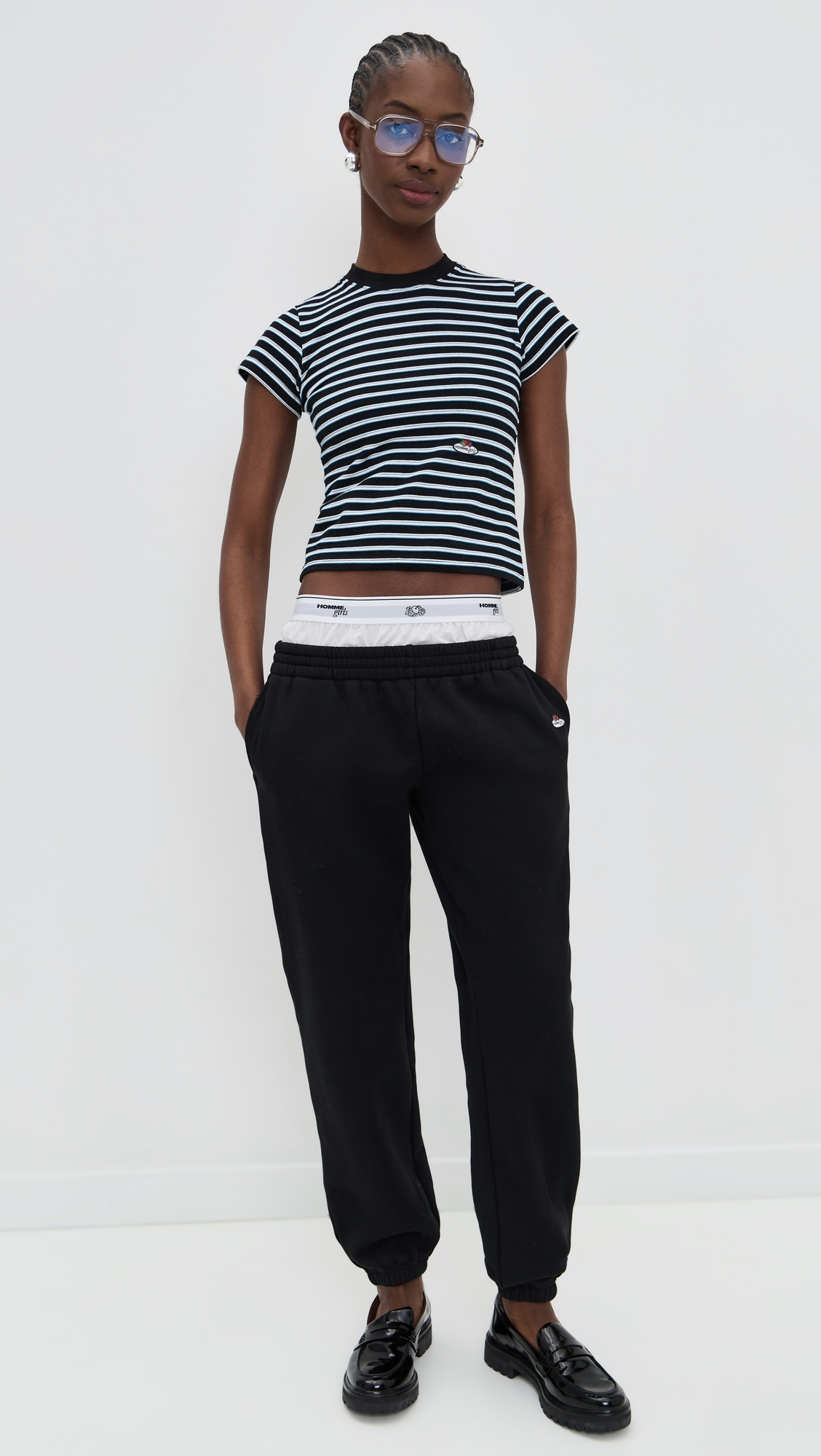 Homme Girls x Fruit of the Loom Boxer Sweatpants Black