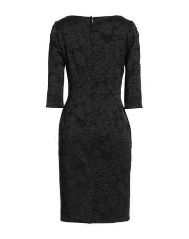 Woman Midi dress Black Size 8 Polyester, Acetate, Viscose, Elastane