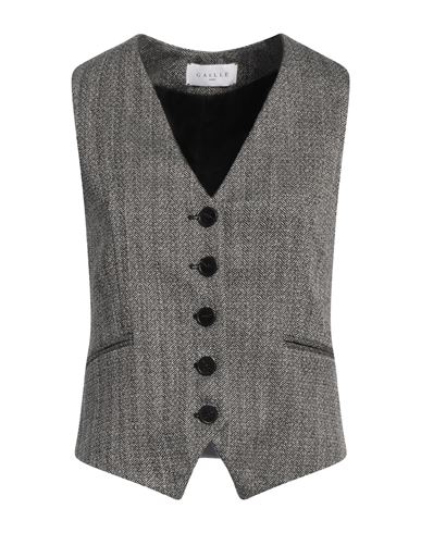 Woman Tailored Vest Black Size 6 Polyester, Viscose, Elastane