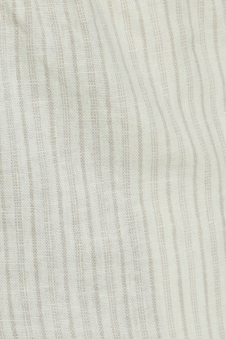 Clean Linen Mini Shorts - Beige - Women Clothing