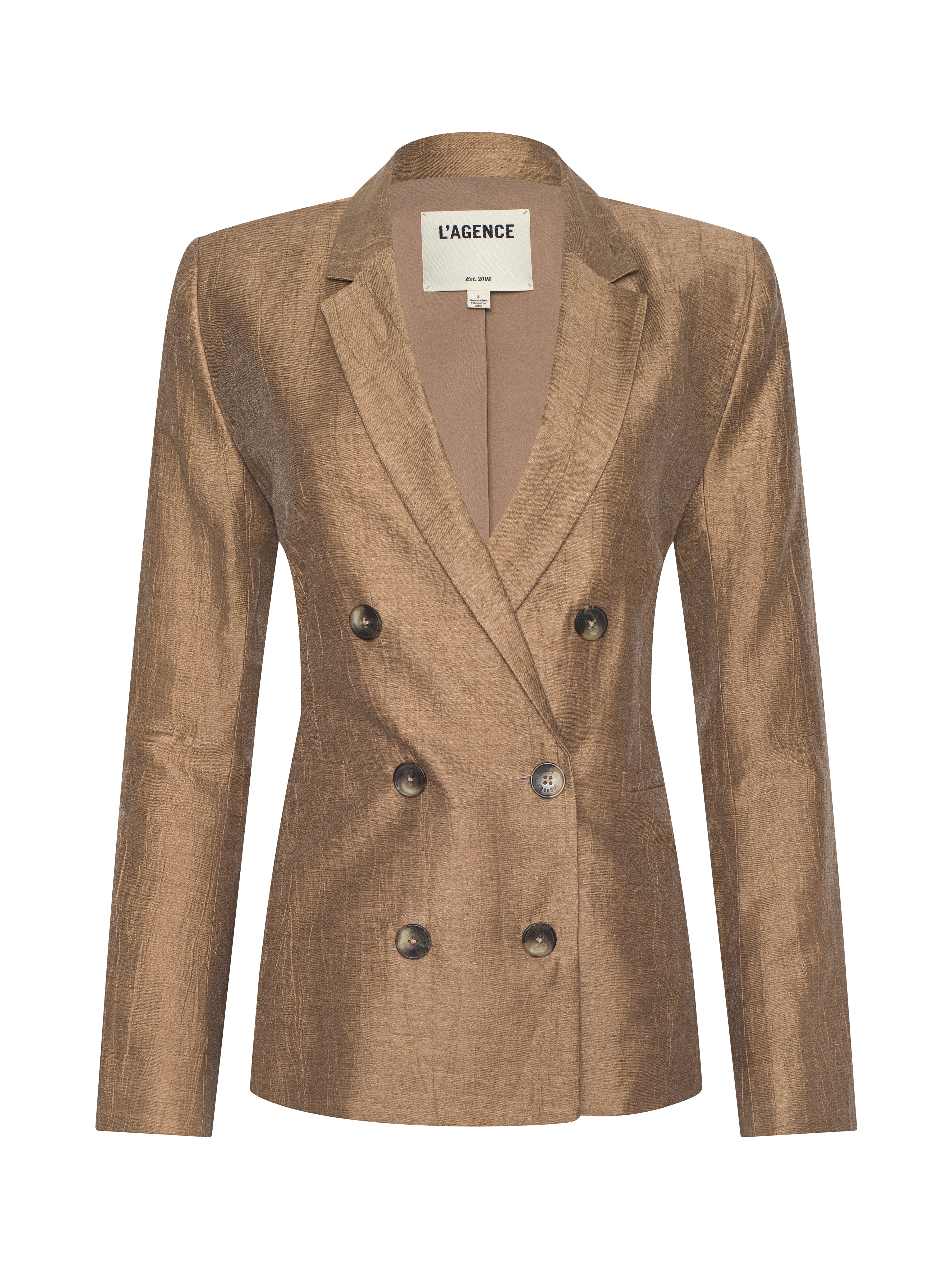 Colin Linen-Blend Blazer In Latte