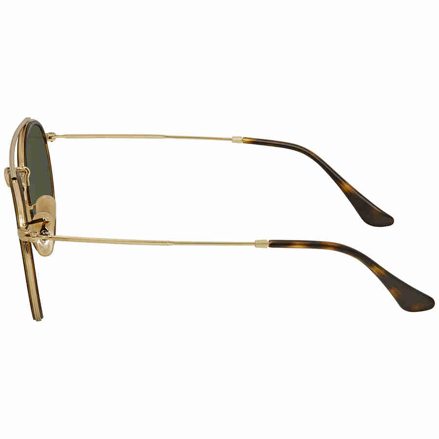 Round Double Bridge Green Classic G-15 Unisex Sunglasses RB3647N 001