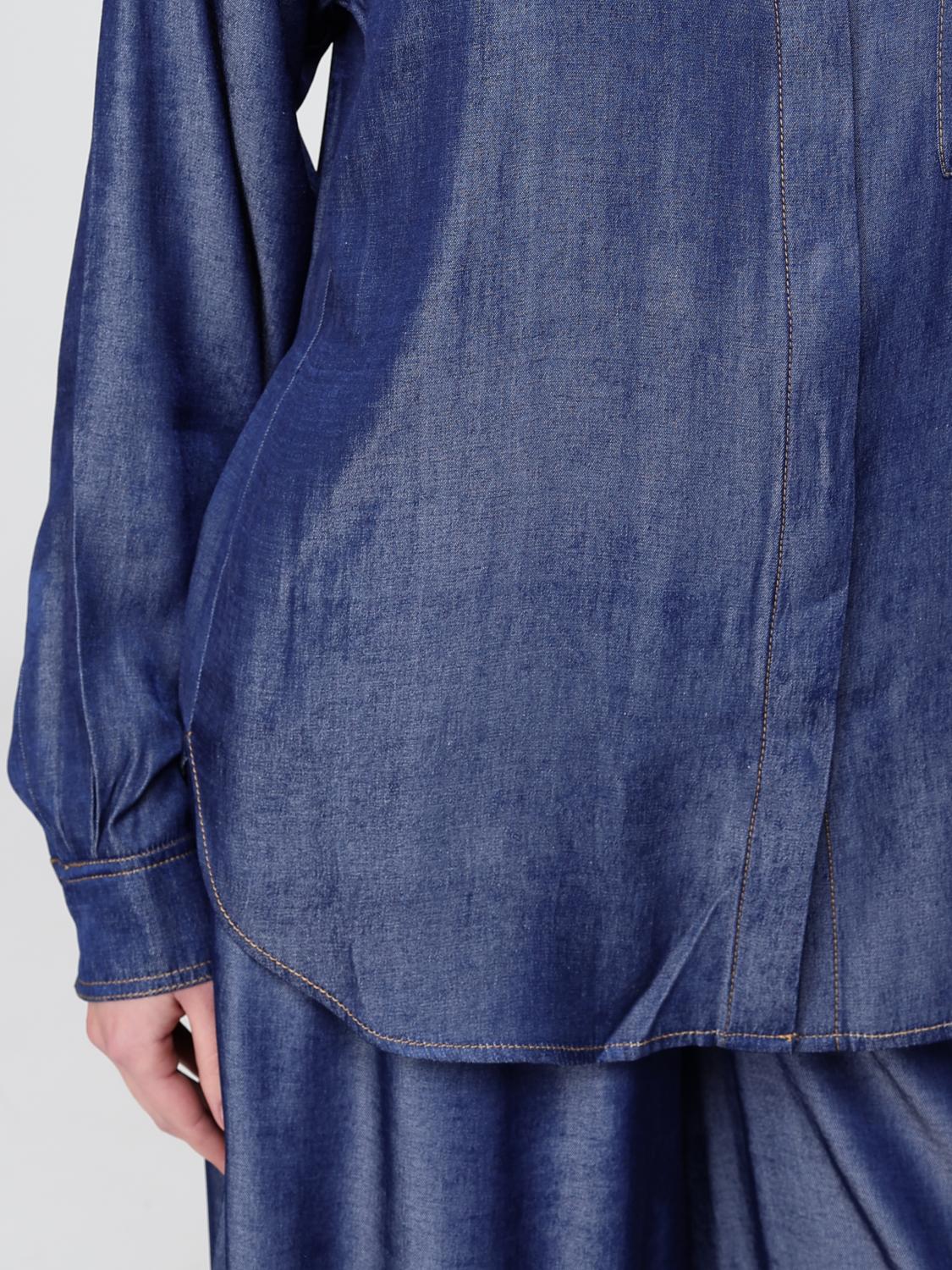 Shirt Woman color Denim