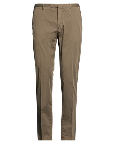 Man Pants Military green Size 36 Cotton, Elastane