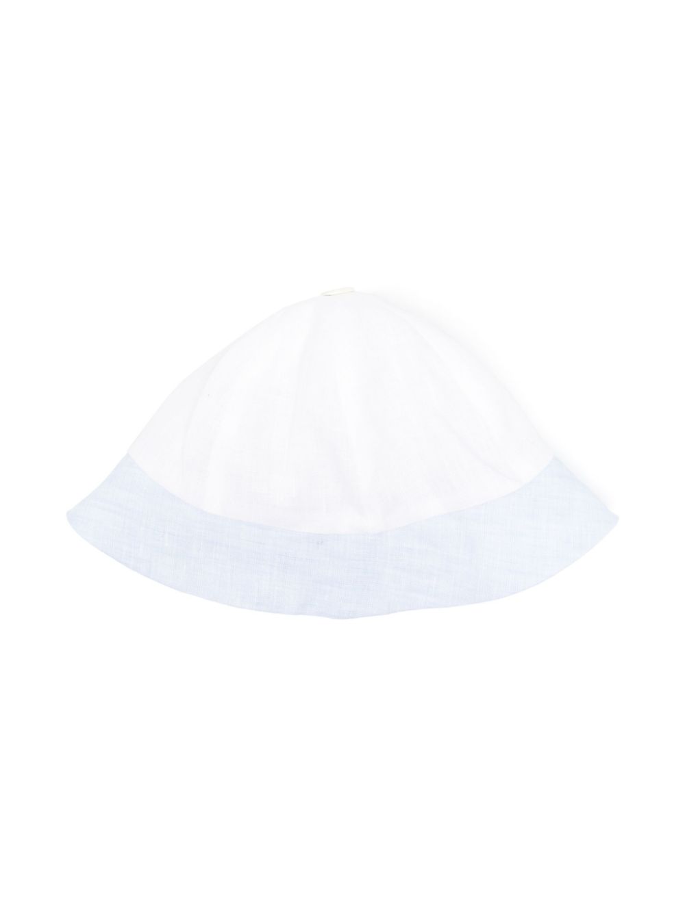 Poplin linen hat - White