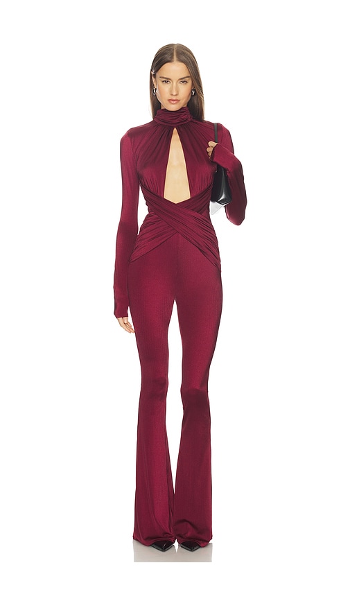 Michael Costello x REVOLVE Salima Jumpsuit in Chocolate. M. Also in