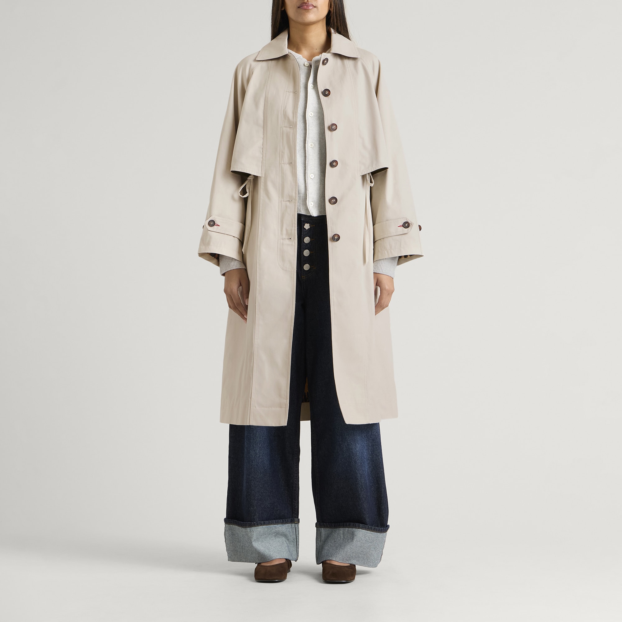 Women's Camille Trench Coat in Cream