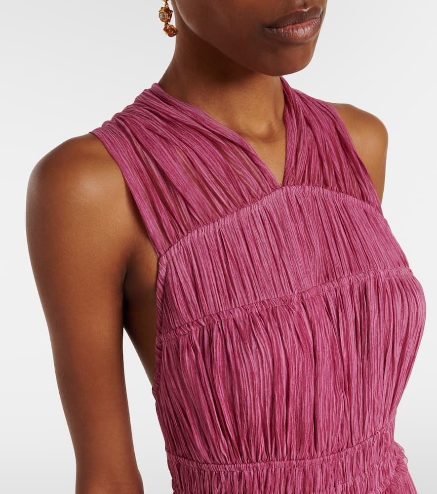 Freesia silk chiffon gown
