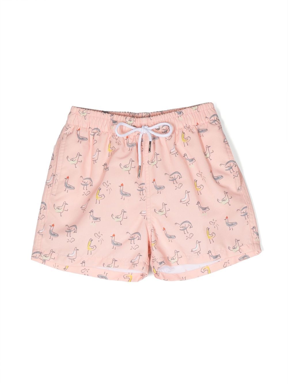 Parker duck-print swim shorts - Orange